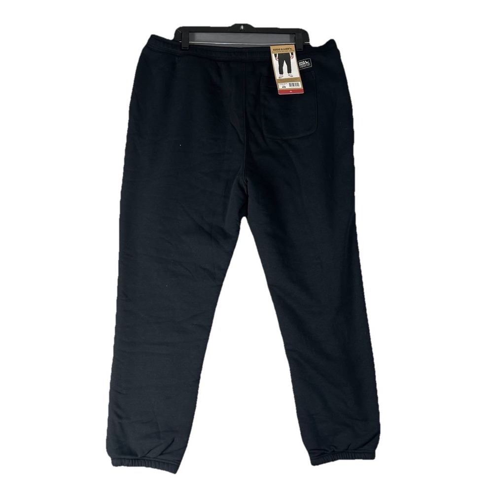 Eddie Bauer Men's Faux Shearling Lined Jogger Pants Black Sz XL Warmth Gorpcore